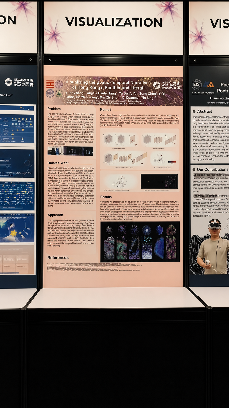 Yiyi Qian’s first SIGGRAPH Asia poster on display in Hong Kong