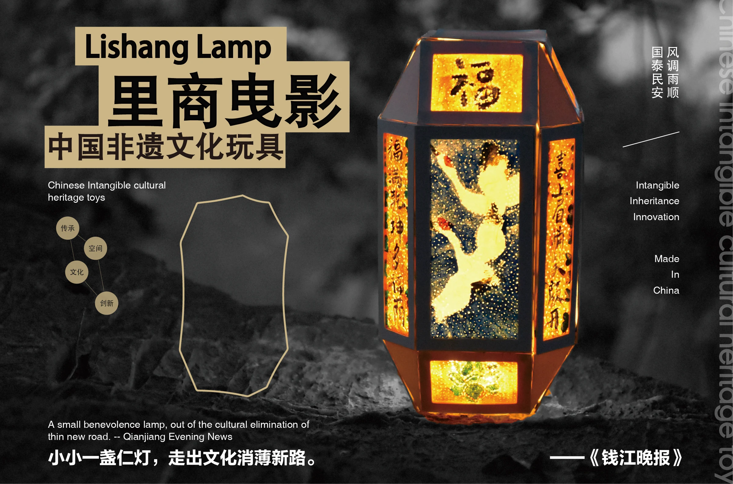 里商曳影非遗文创玩具封面 / Cover of the Lishang Yeying cultural-creative toy project